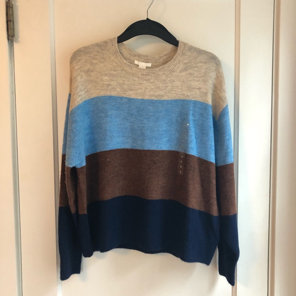 HM striped knit sweater size Small